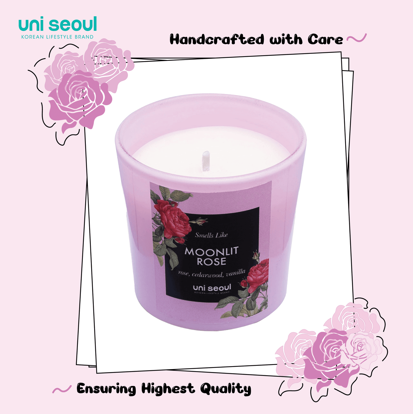 Moonlit Rose Scented Candle