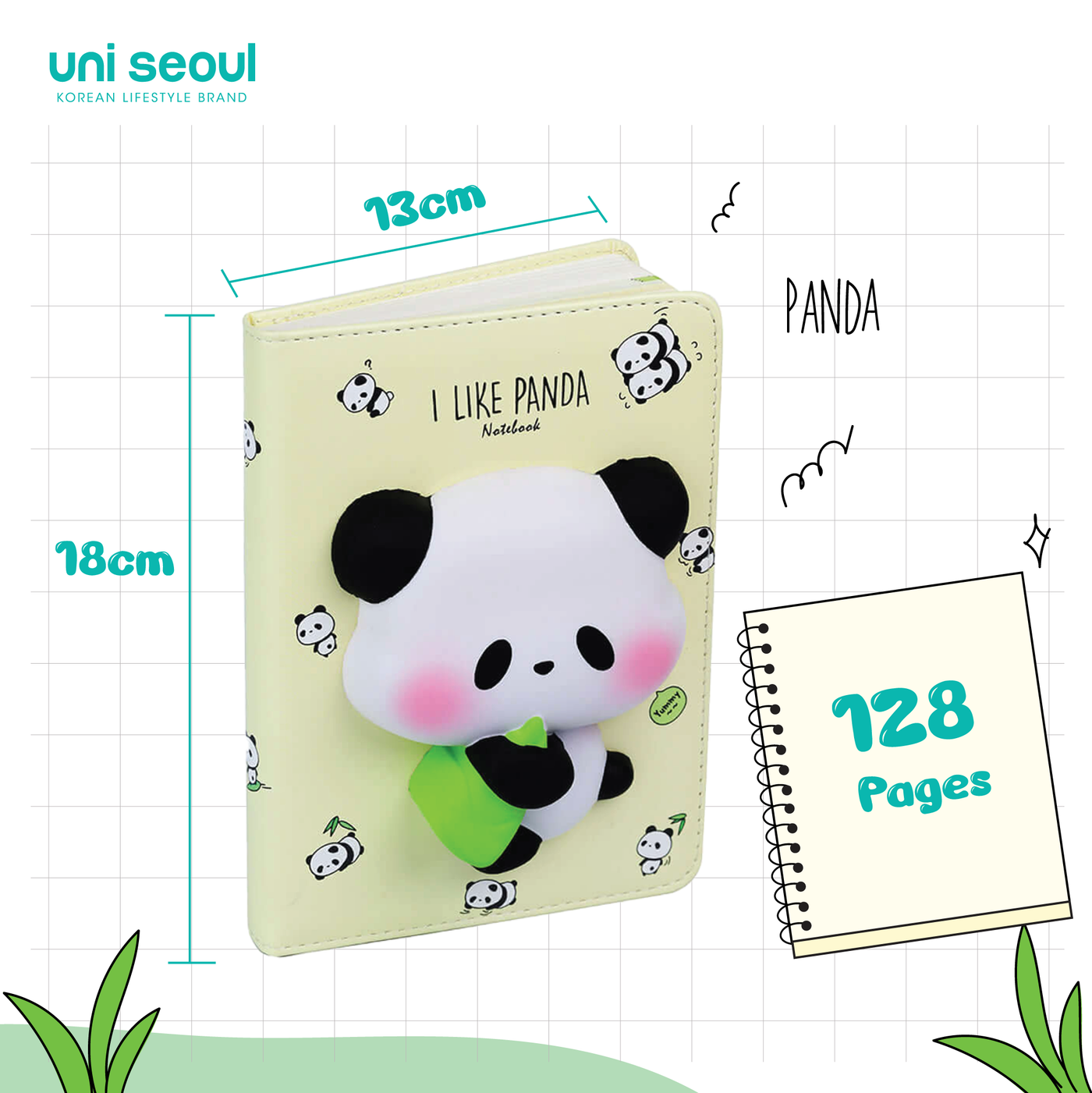 Cute 3D Big Squishy Notebook - Mouse