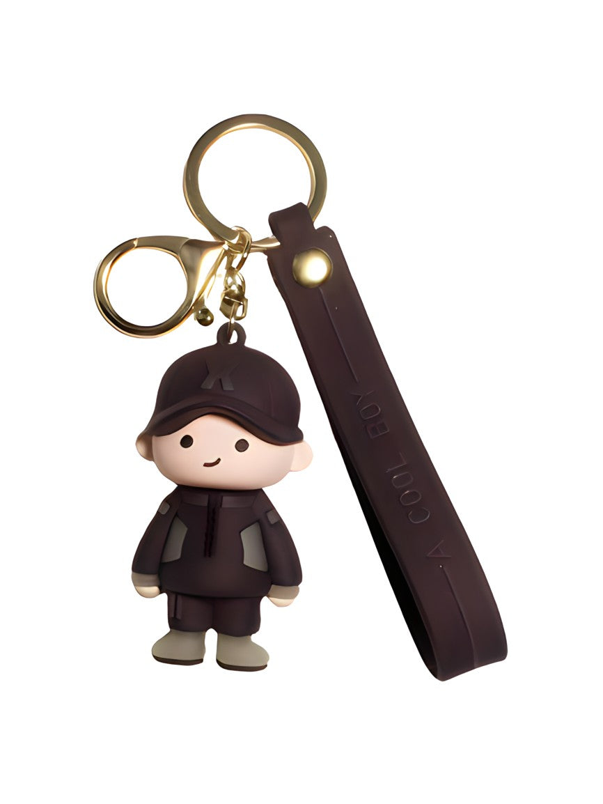 Premium 3D Rubber Boy Keychain