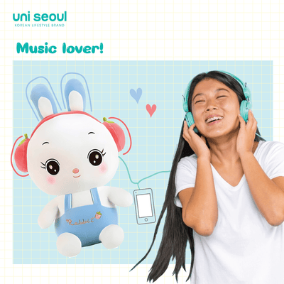 Rabbit Plush Toy with Headphone