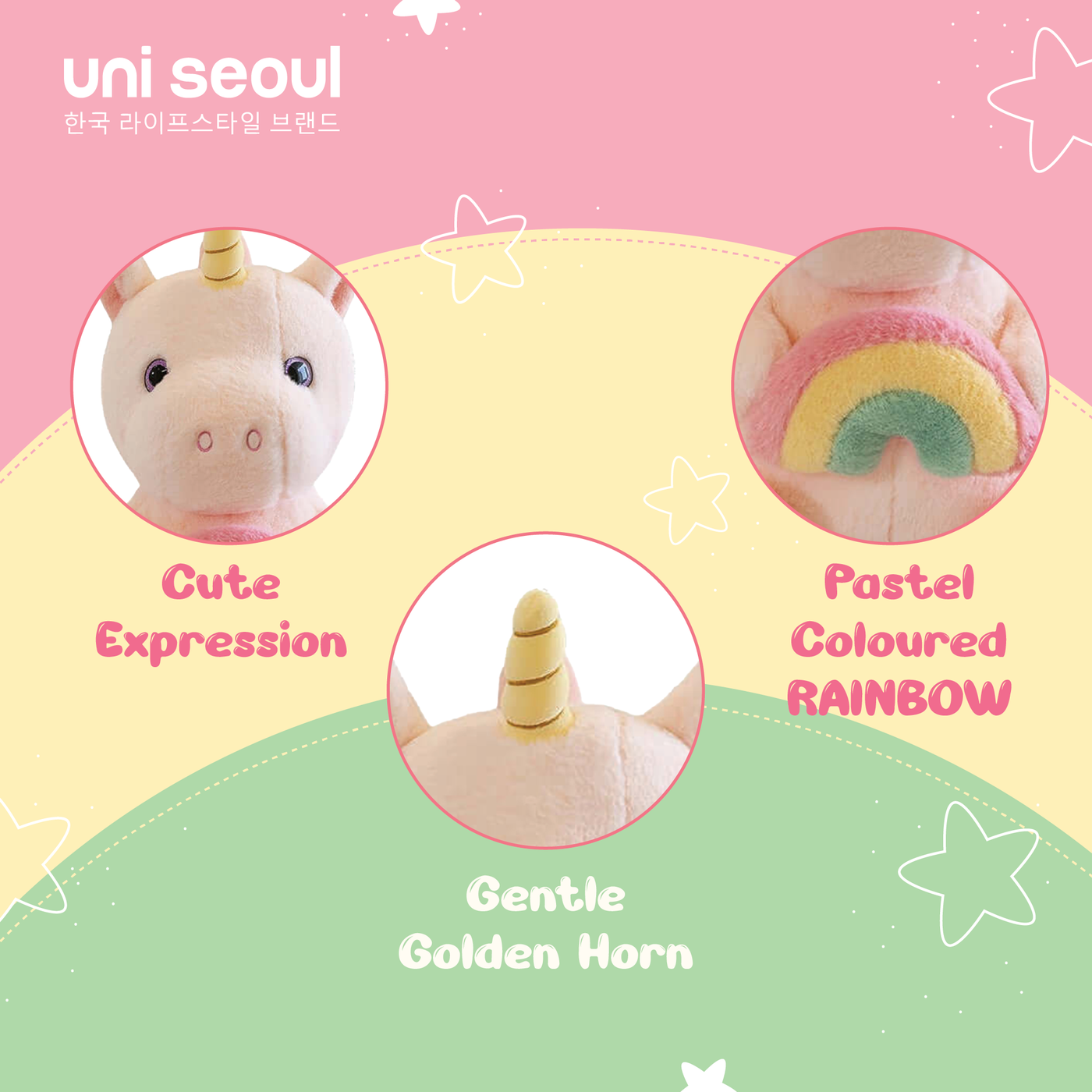 Rainbow Unicorn Plush Toy