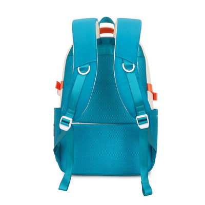 Aqua-Themed Large Capacity Backpack, 30 L