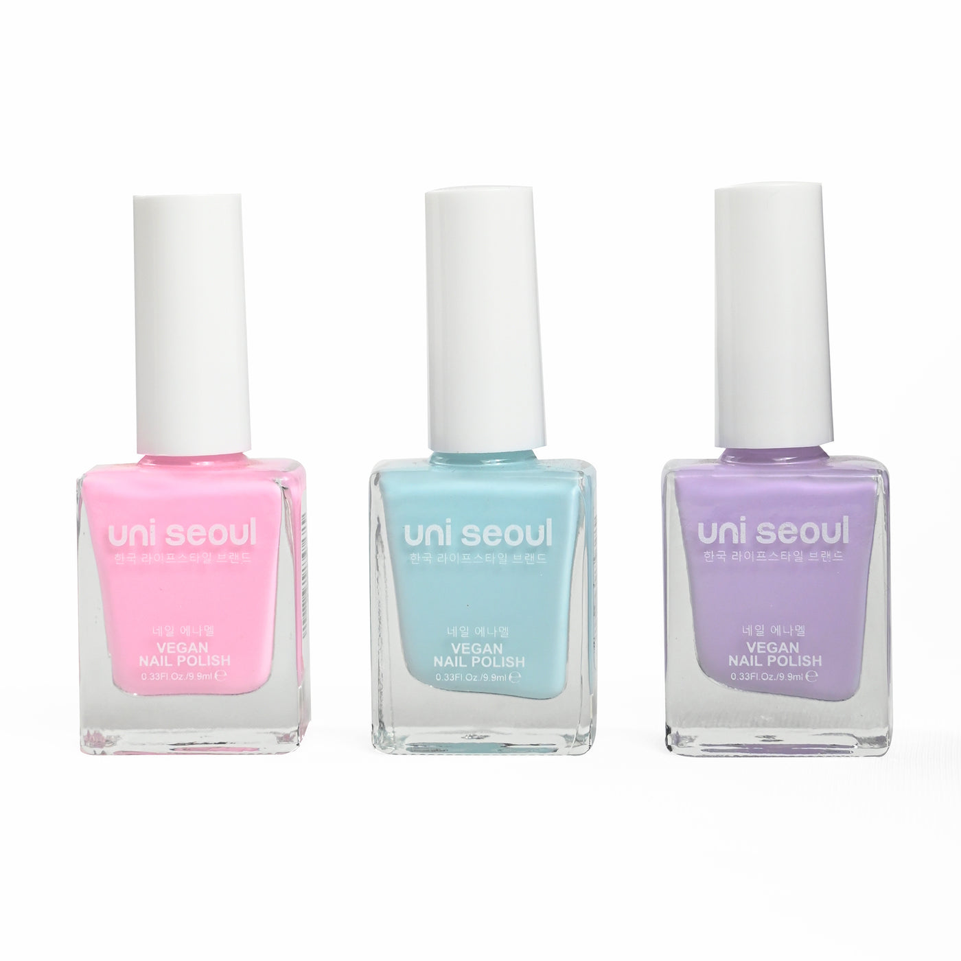 Uni Seoul Dreamy Pastels Trio Nail Enamel Set