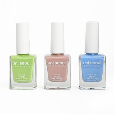 Uni Seoul Gentle Glow Trio Nail Enamel Set