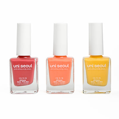 Uni Seoul Sunny Side Up Trio Nail Enamel Set