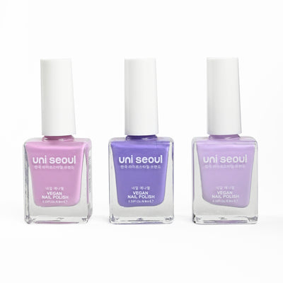 Uni Seoul Lush Lilac Trio Nail Enamel Set