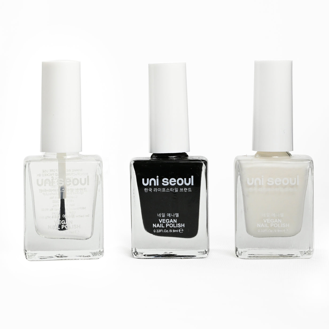 Uni Seoul Monochrome Magic Trio Nail Enamel Set