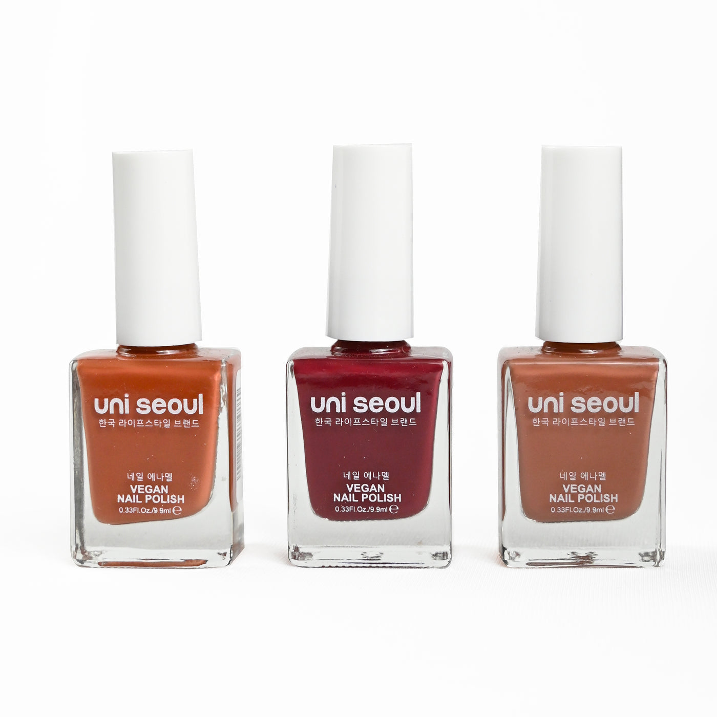 Uni Seoul Earthy Elegance Trio Nail Enamel Set