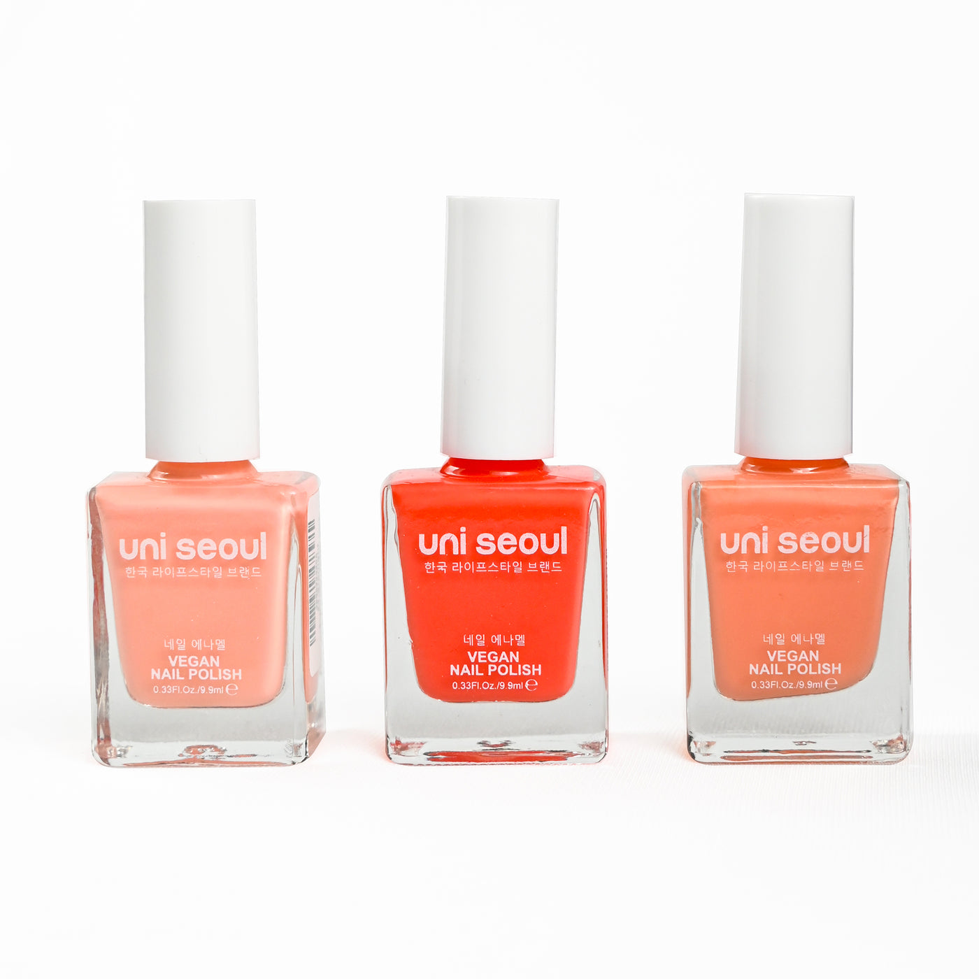 Uni Seoul Beach Babe Nails Trio Nail Enamel Set