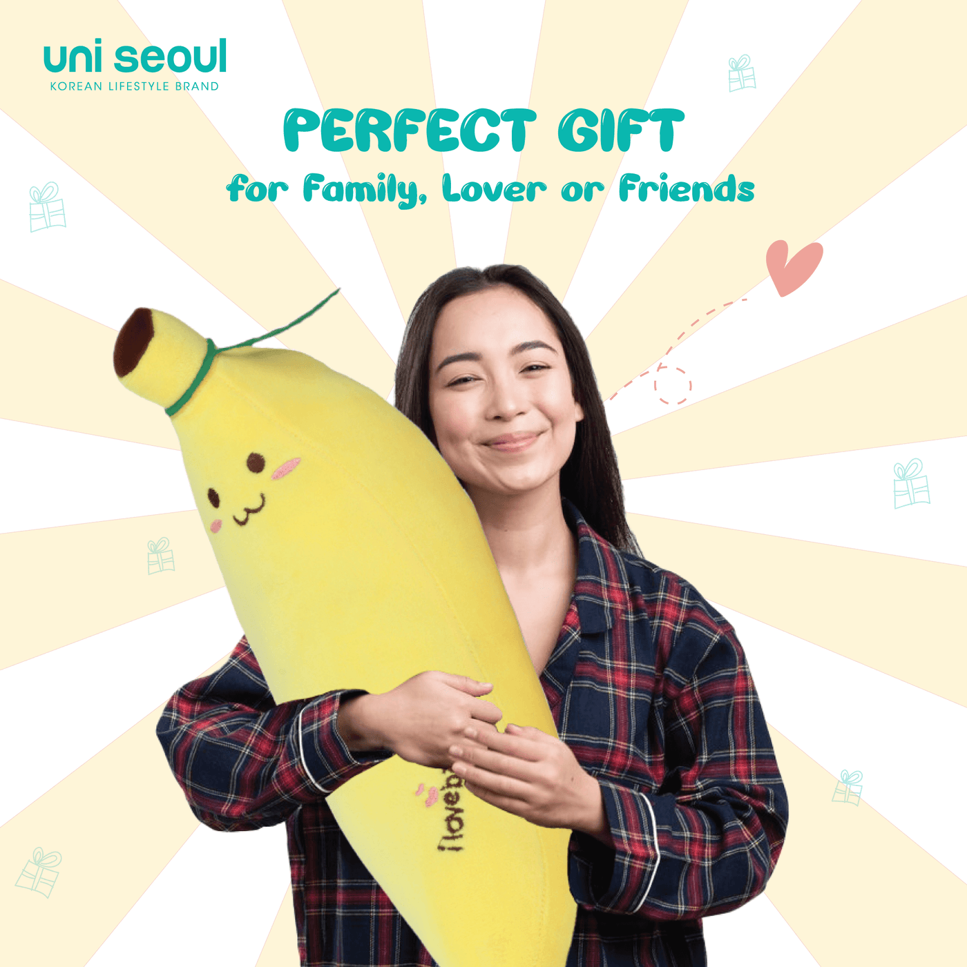 Snuggle Buddy Banana Plush Cushion Toy