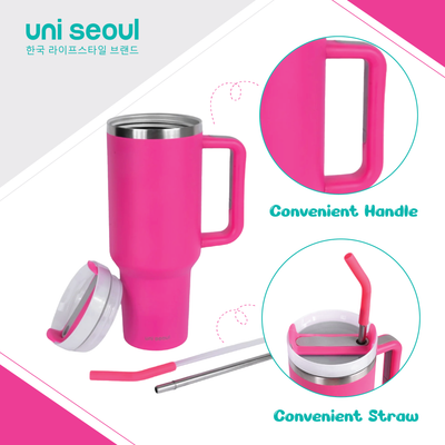 UniSeoul Double Wall Vacuum Insulated Sipper Bottle