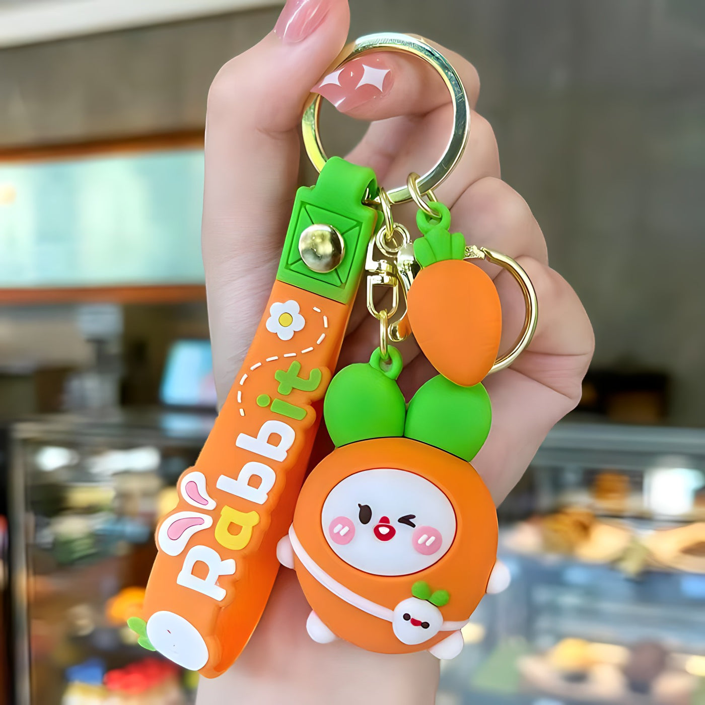 Cute 3D Carrot Key Chain
