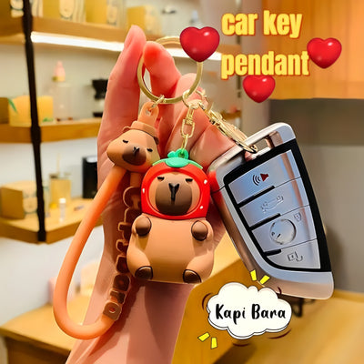 Cute 3D Capybara Key Chain