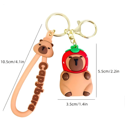 Cute 3D Capybara Key Chain