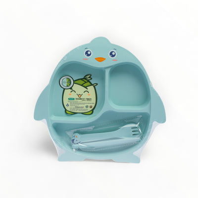 Penguin Bamboo Fiber Children's Tableware