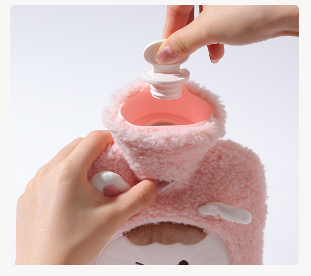 Rabbit Hot Water Bag with Cute Soft Cover