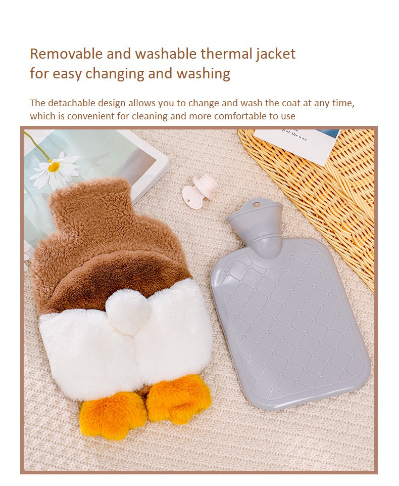 Hot Water Bag with Cute Plush Soft Cover