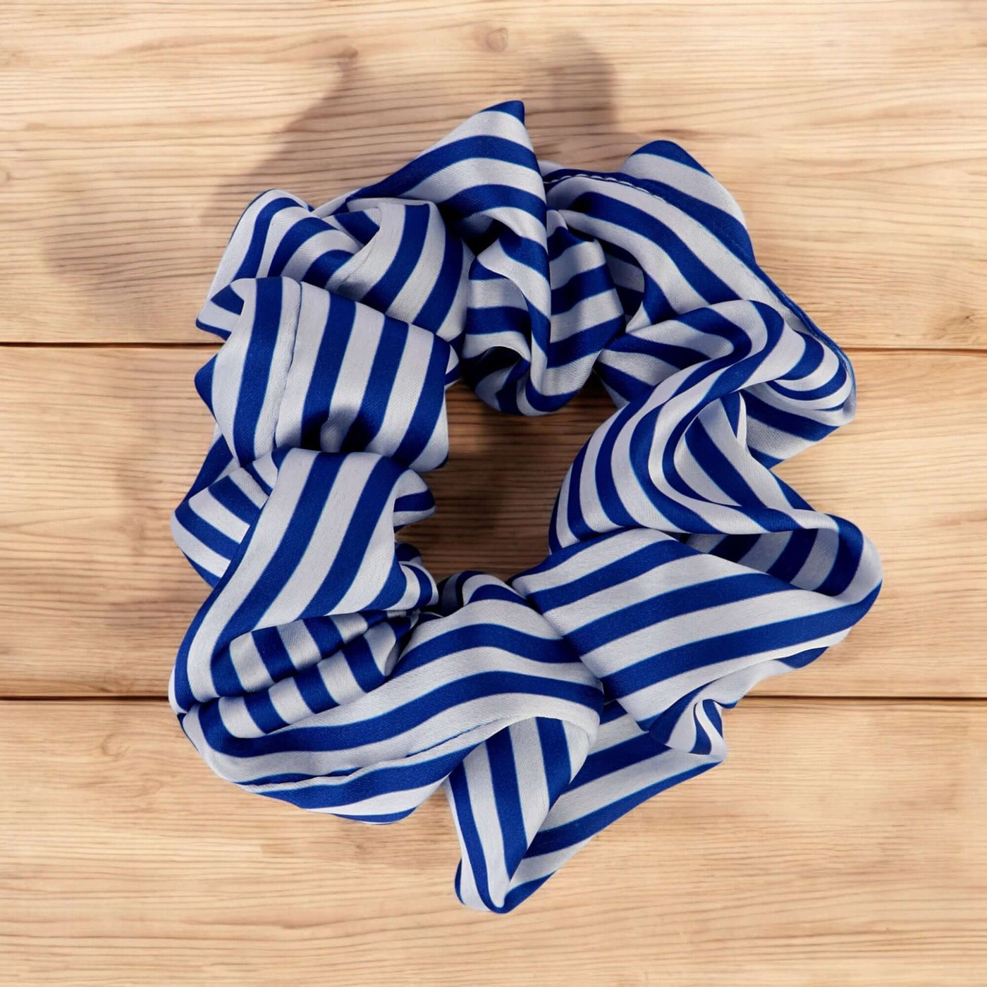 Korean Style Striped Scrunchie