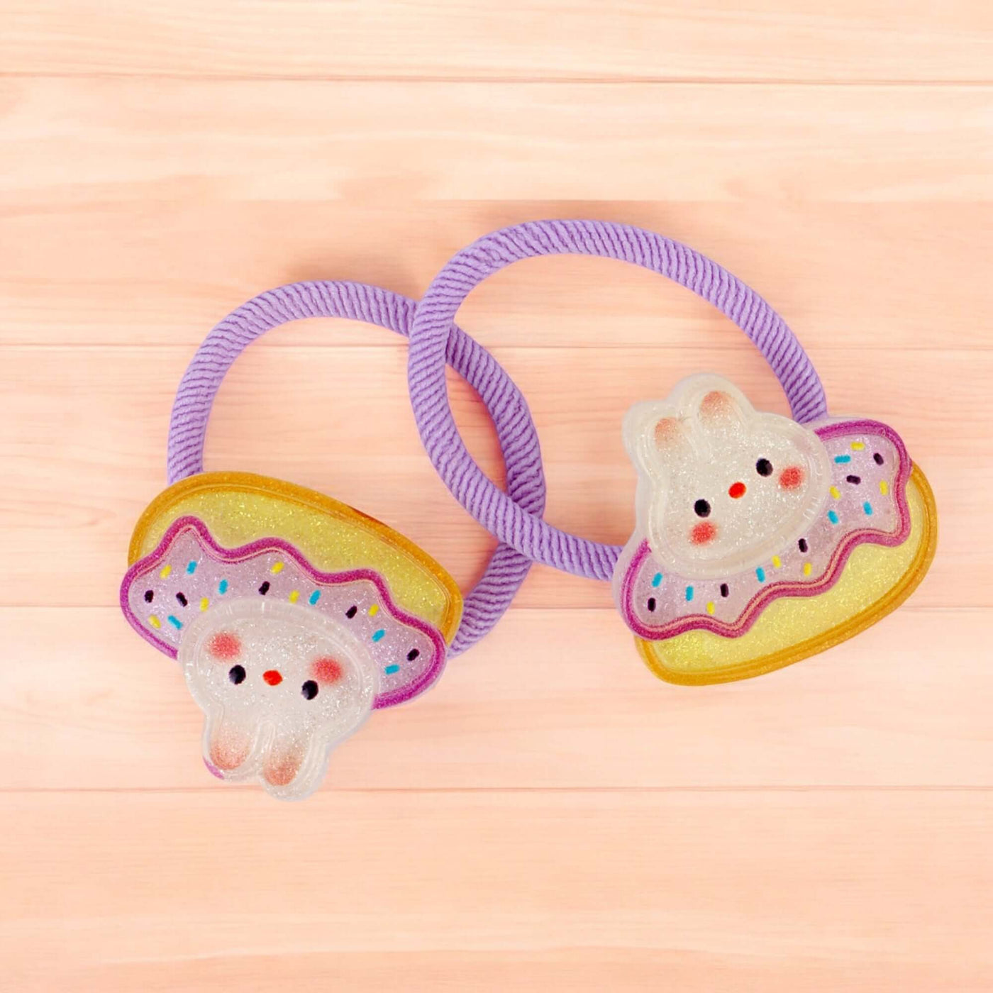 Korean Style Bunny Hair Ties - Set of 2