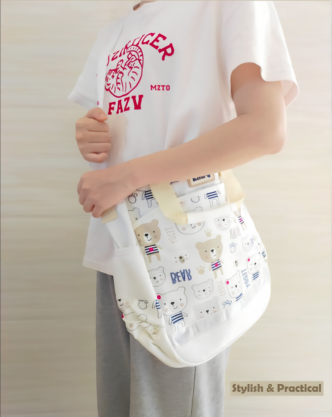Cute Bear Multi-Purpose Handbag
