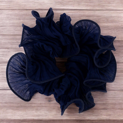 Korean Style Chic Wave Scrunchie - Blue