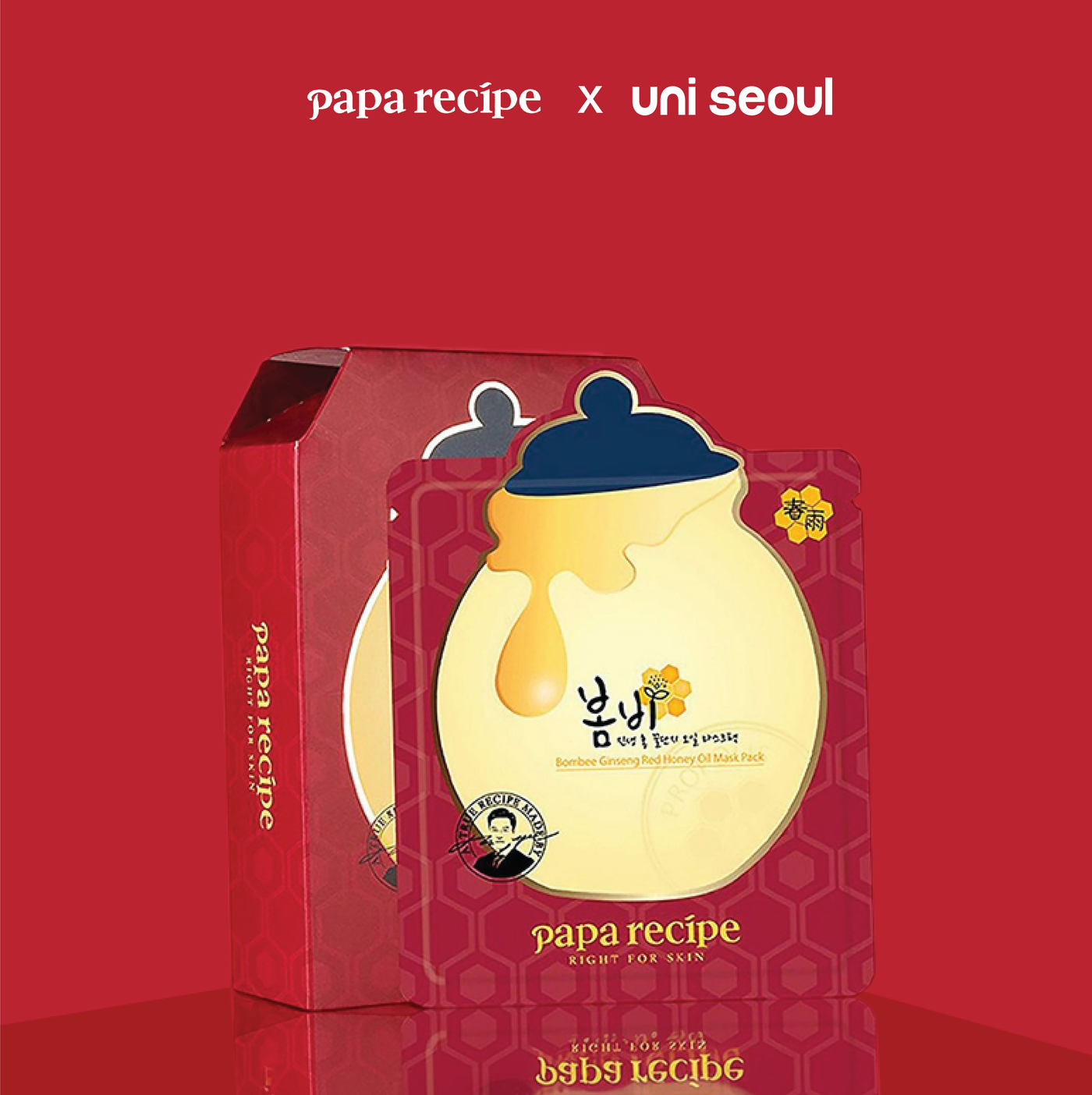 Bombee Ginseng Red Honey Mask Pack 10EA