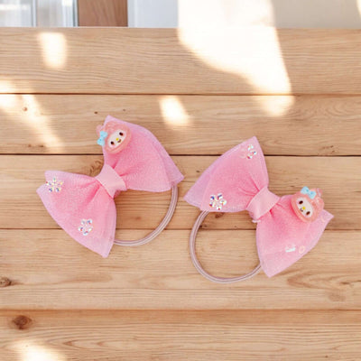 Korean Style Bow Hair Ties - Set of 2