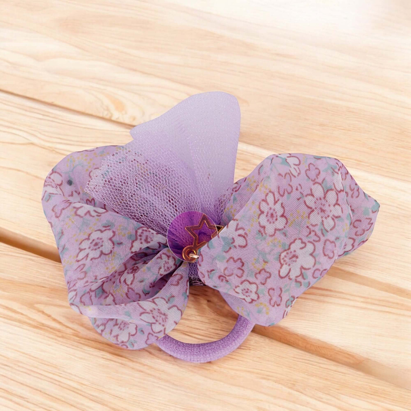 Korean Style Lilac Love Hair Tie