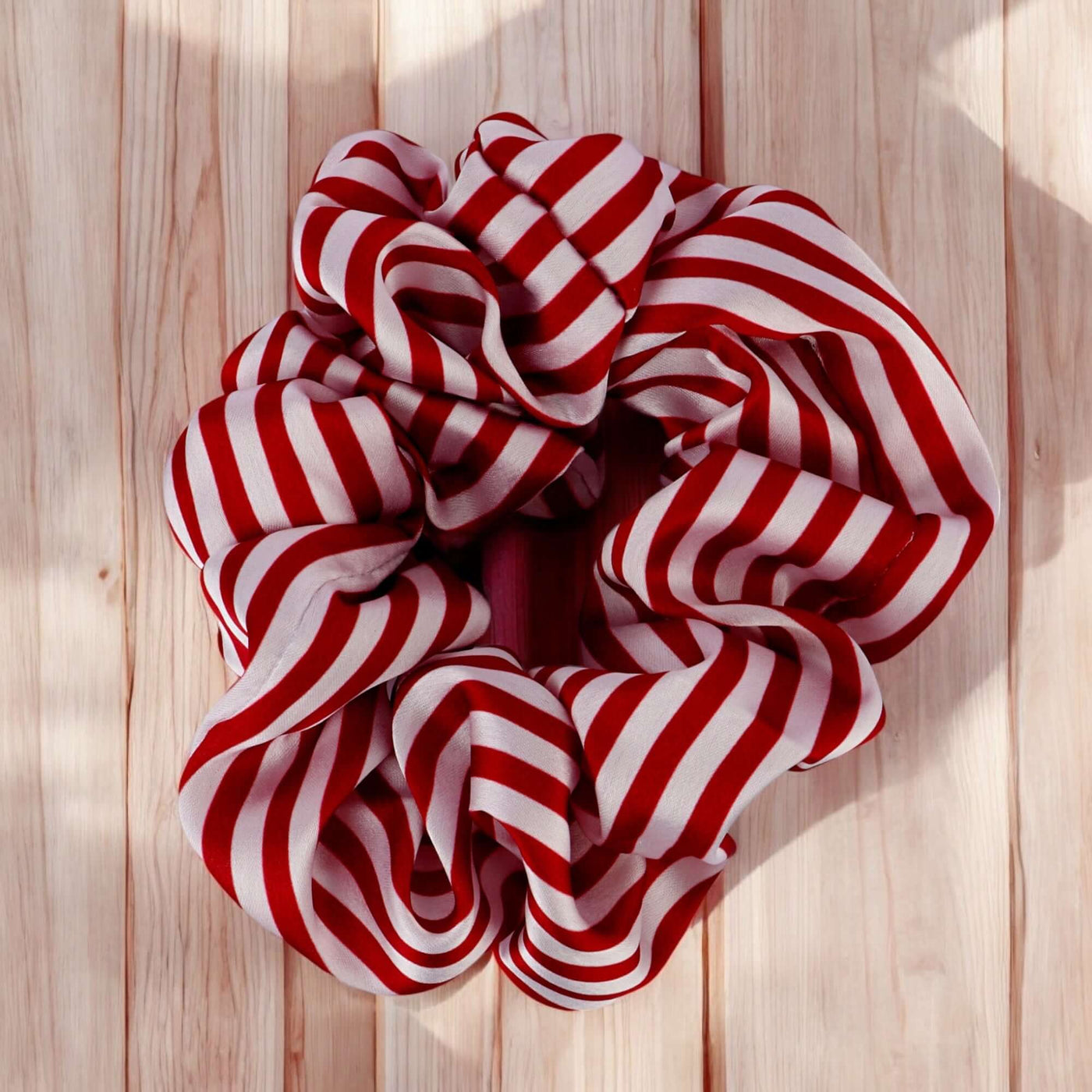 Korean Style Striped Scrunchie