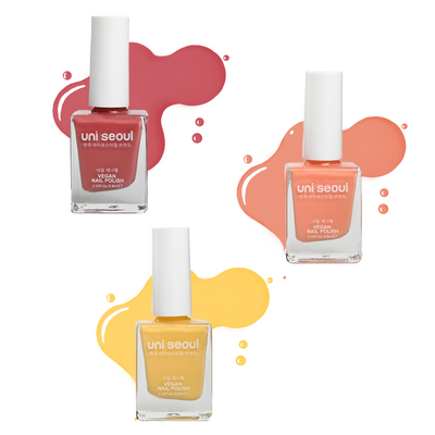 Uni Seoul Sunny Side Up Trio Nail Enamel Set