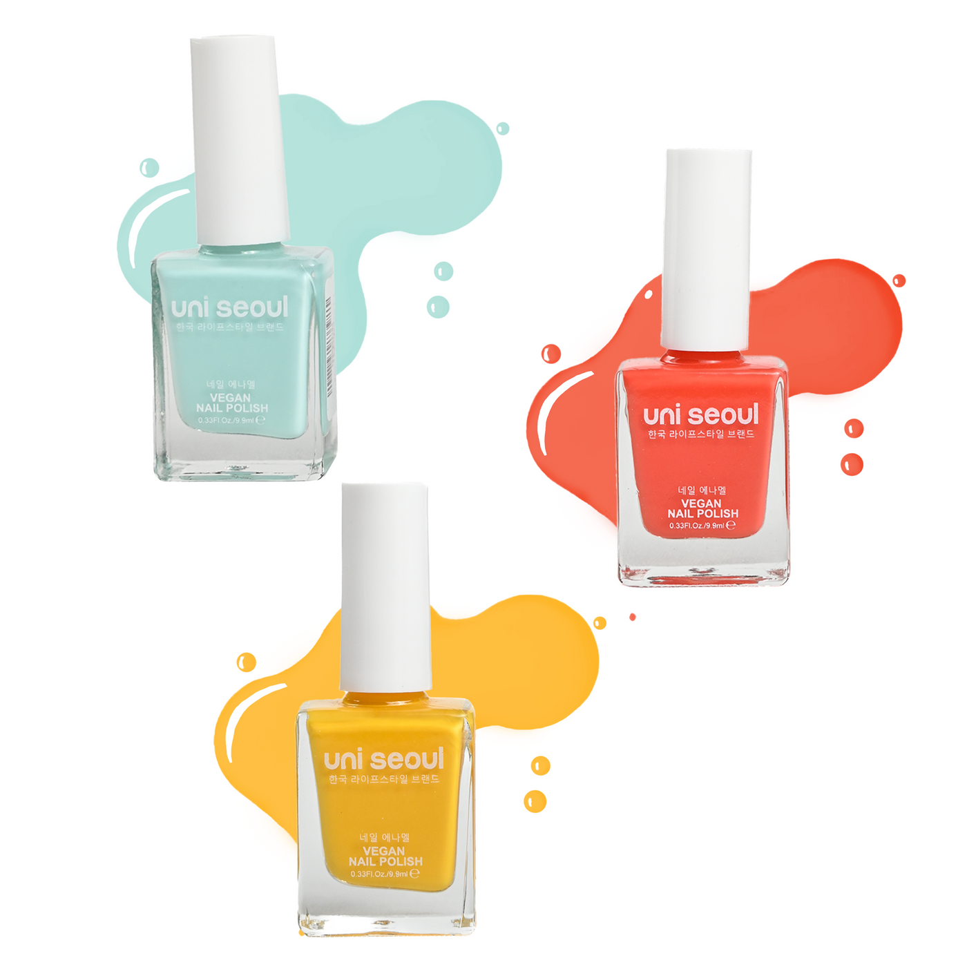 Uni Seoul Summer Vibes Trio Nail Enamel Set