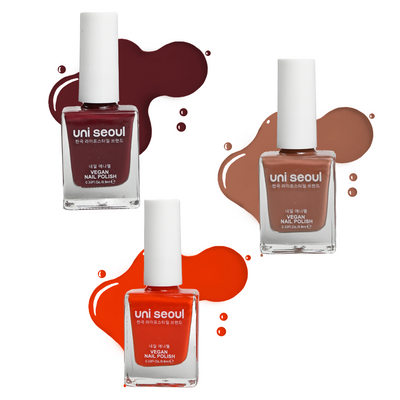 Uni Seoul Rustic Romance Trio Nail Enamel Set