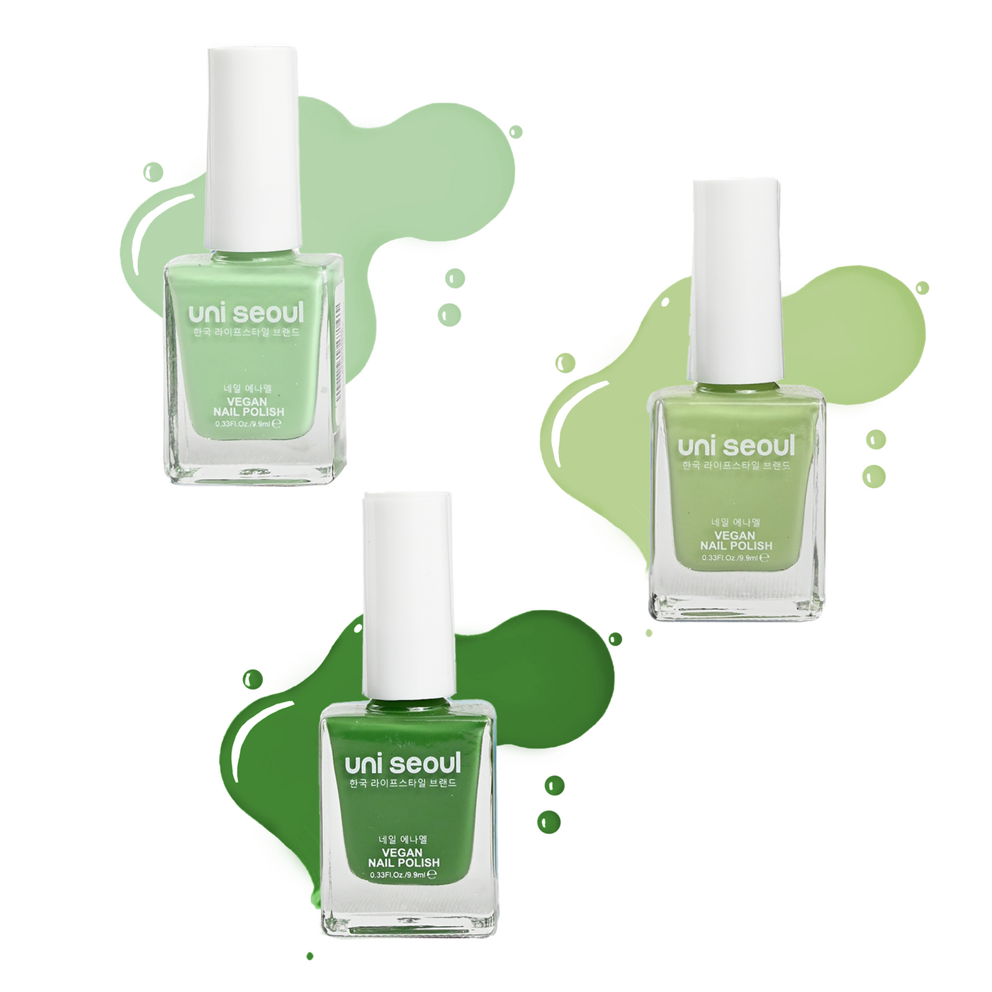 Uni Seoul Forest Friends Trio Nail Enamel Set