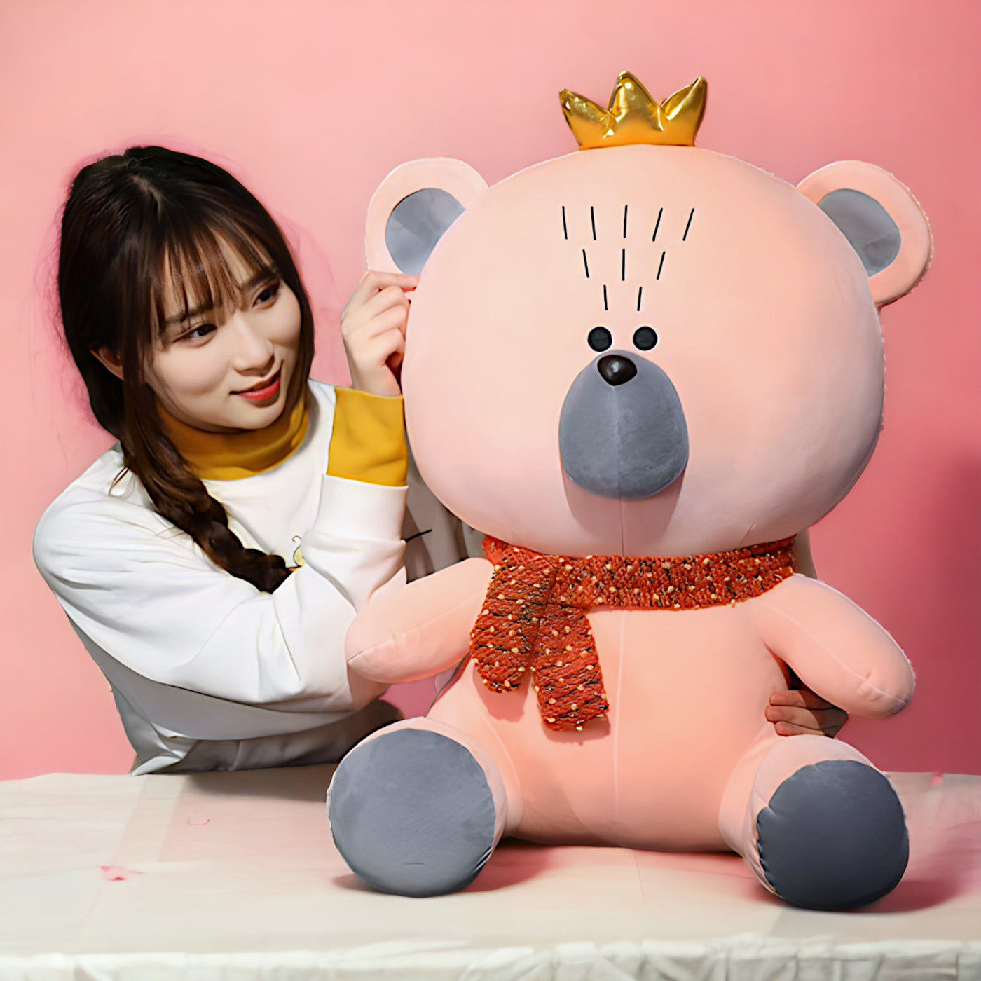 Crown Teddy Bear Plush Toy I 55 CM