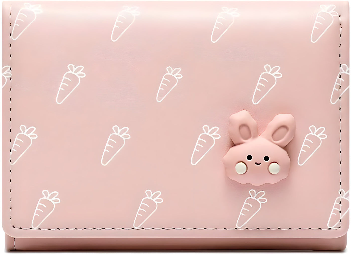 Rabbit Print Trifold Cute Wallet