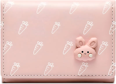 Rabbit Print Trifold Cute Wallet