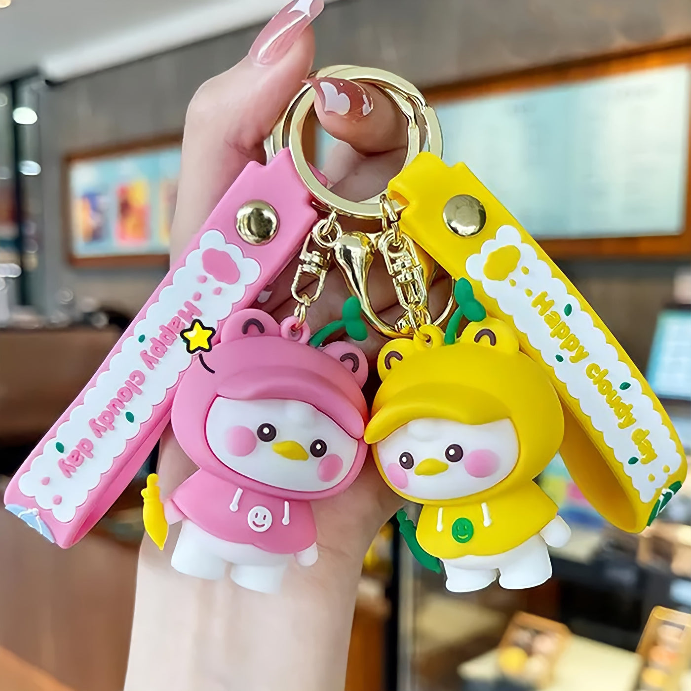 Cute 3D Duckling Key Chain