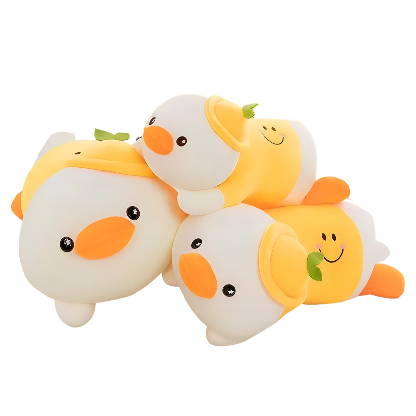 Lying Duck Plush Toy with Hat Family - Set of 3 (S,M,L)