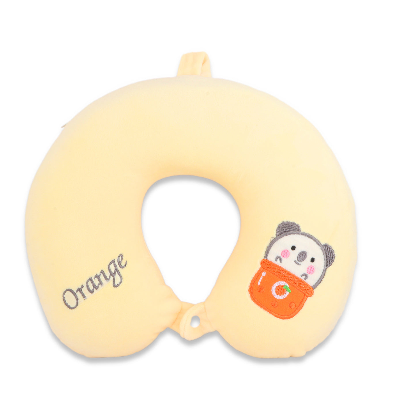 Cute Neck Pillow & Eye Patch Set, Orange