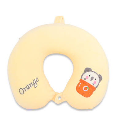 Cute Neck Pillow & Eye Patch Set, Orange