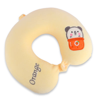 Cute Neck Pillow & Eye Patch Set, Orange