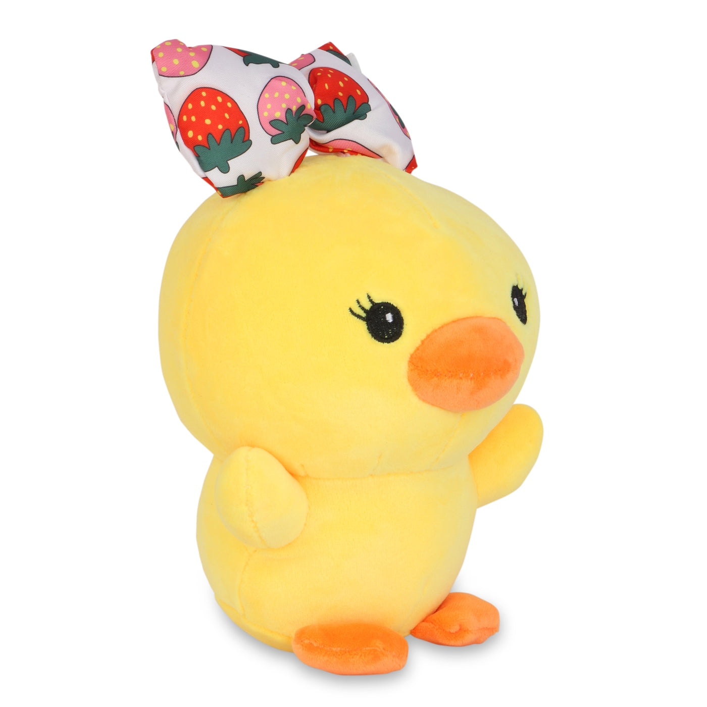 Baby Duck Plush Toy with Bow, 25 CM