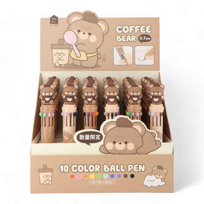 Coffee Bear Multicolor Ball Pen