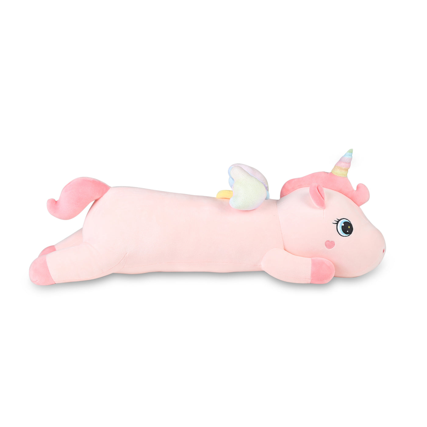 Multicoloured Winged Lying Unicorn Plush Toy I 70 CM