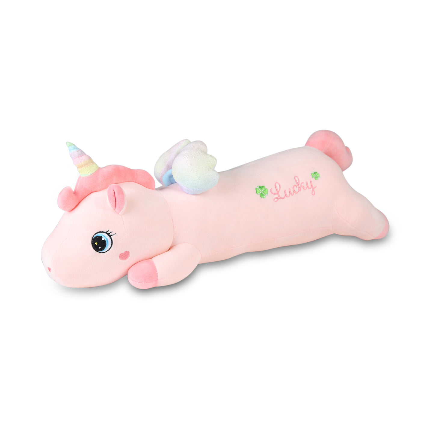 Multicoloured Winged Lying Unicorn Plush Toy I 70 CM