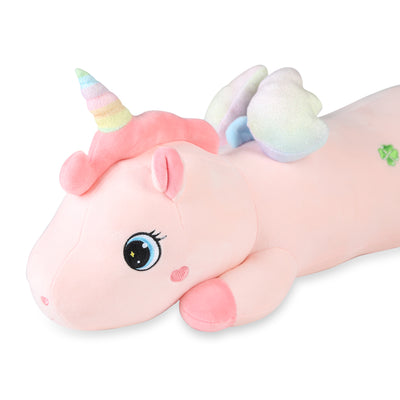 Multicoloured Winged Lying Unicorn Plush Toy I 70 CM