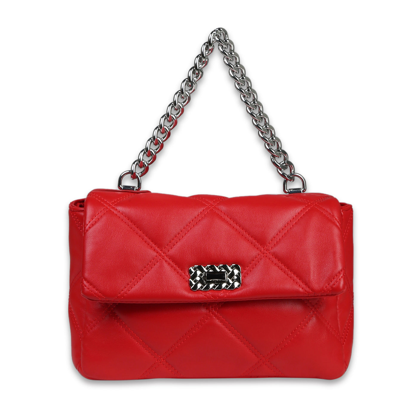 Quilted Handbag with Chain Strap